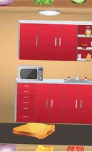 Sandwich Maker - Loco fiebre cocinar la comida rápida y el juego de cocina 2