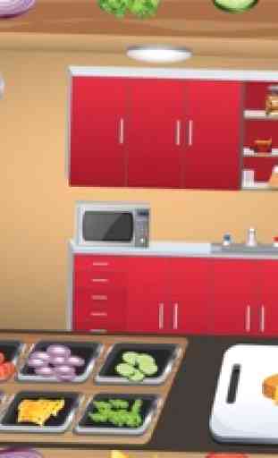 Sandwich Maker - Loco fiebre cocinar la comida rápida y el juego de cocina 4