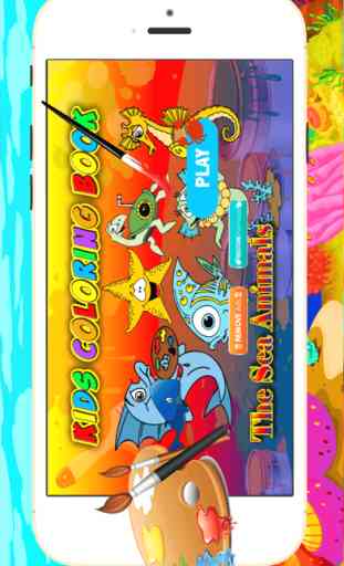 animales marinos para colorear - todo en 1 páginas de libros lindo empate animal, pintura de color y juegos para niños 1