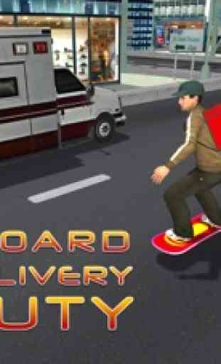 Monopatín de entrega de pizzas - la velocidad de conducción de planchar y Pizza Boy juego emulador 1