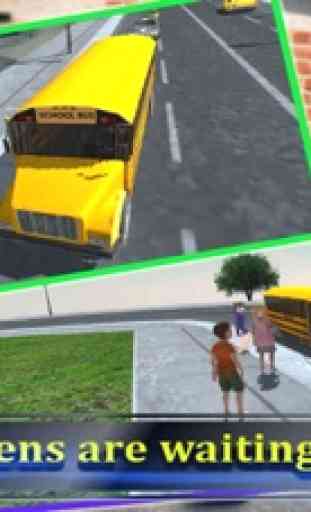 autobús escolar conductor 3d 2016 3