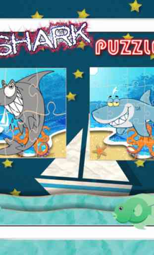 Shark Animals Underwater Jigsaw Puzzles for Kindergarten Learning Games 3