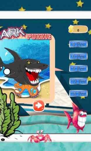 Shark Animals Underwater Jigsaw Puzzles for Kindergarten Learning Games 4