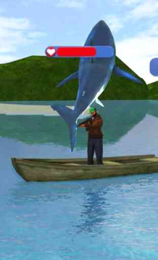 tiburón venganza ataque sim 3D 4