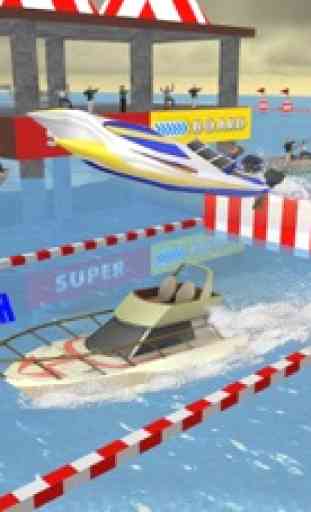 Barco de la velocidad Deportes acuáticos simulador de carreras 3D - Extreme Stunts y Natación Aventura 1