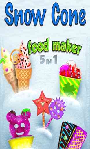 diversión libre fabricante de alimentos juegos de niños nieve juego de cono 1