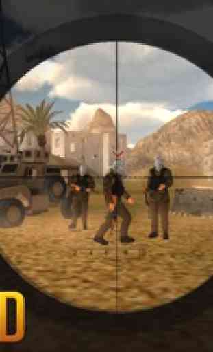 Sniper Guerrero 3D: Guerra del Desierto 4