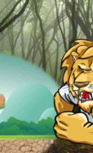 León Sigilo - Un fresco juego de ataque de los bosques para los niños 2D GRATIS 3