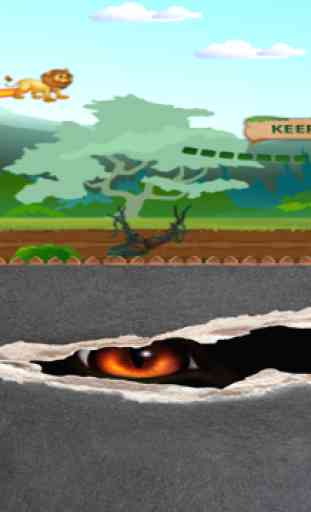 León Sigilo - Un fresco juego de ataque de los bosques para los niños 2D GRATIS 4