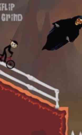 Stickman BMX Free - hill-top bike racing game-s 2