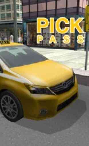 simulador de conductor de taxi - amarillo cabina de conducción y el aparcamiento juego de simulación 3