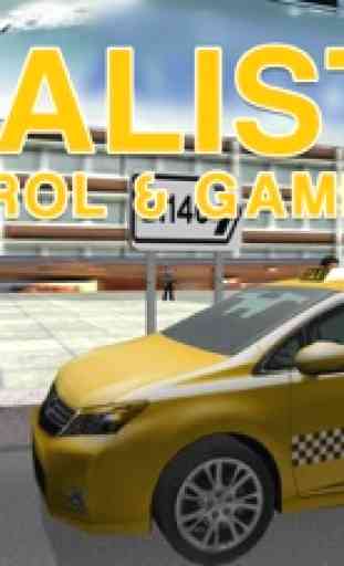 simulador de conductor de taxi - amarillo cabina de conducción y el aparcamiento juego de simulación 4