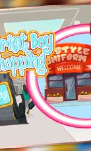 Supermercado School Boy Compras - Aprender a comprar uniforme, fiambrera y los zapatos en el mercado estupendo loco 1