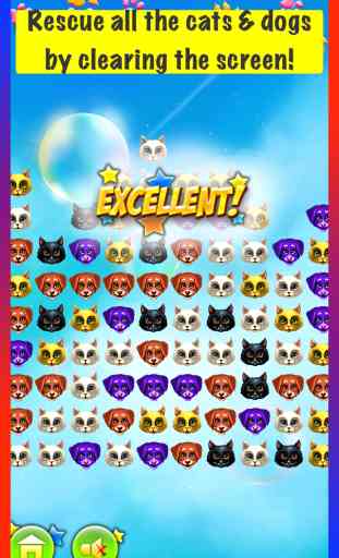 Toque en Perros y Gatos Gratis - Mejor Super Fun Rescue the Puzzle Pet Game (Tap Cats & Dogs Free - Best Super Fun Rescue the Pet Puzzle Game) 2