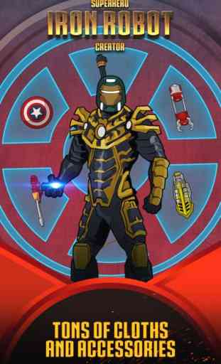 Superhero Iron Robot Creator for Avengers Iron-Man 2