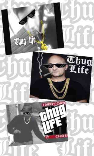 Thug Life fotos con pegatinas 1