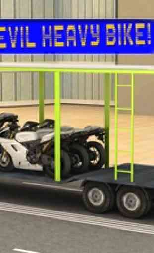simulador de moto 3d conductor del camión de transporte de carga 4