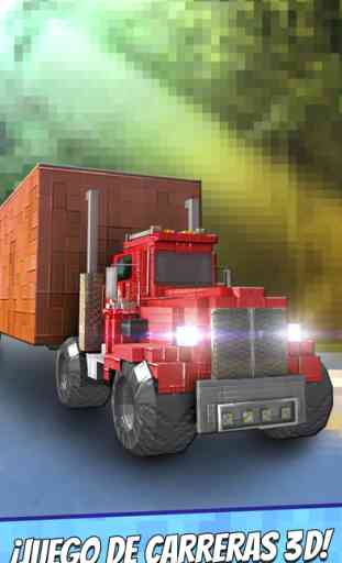 Truck Survival Block Games - Mine Juego de Camiones de Carreras Gratis 3D 1