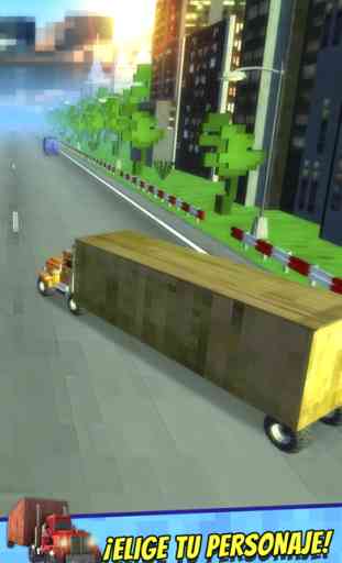 Truck Survival Block Games - Mine Juego de Camiones de Carreras Gratis 3D 3