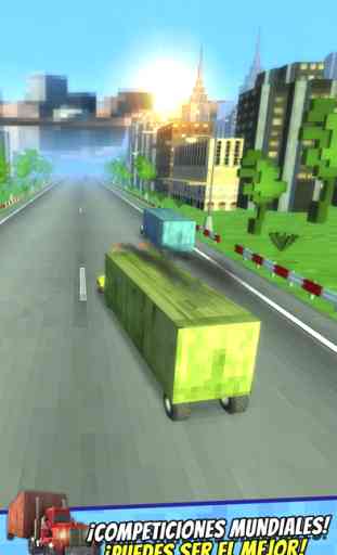 Truck Survival Block Games - Mine Juego de Camiones de Carreras Gratis 3D 4