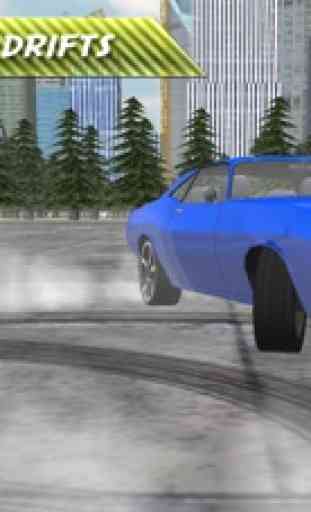 Coche clásico de velocidad rápida: necesidad de simulador de conducción de asfalto 3