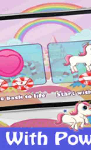 Unicornio de caramelo Rainbow Runner - Fun juego terrestre para niñas gratis 2