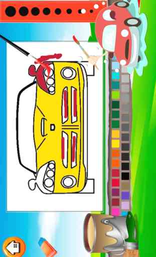 Vehículo Coloring Book - Todo en 1 coche Draw pintura y las páginas de color juegos para niños 4
