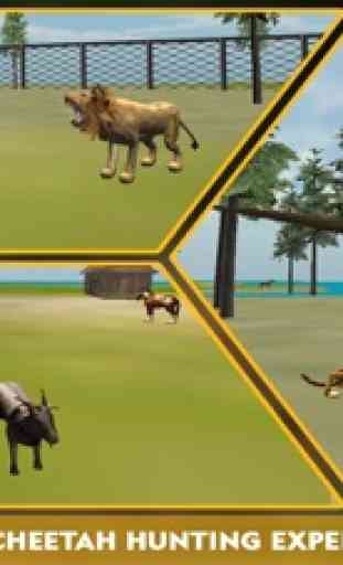Fauna simulador ataque guepardo 3D - perseguir los animales salvajes, cazan en esta aventura de safari 2