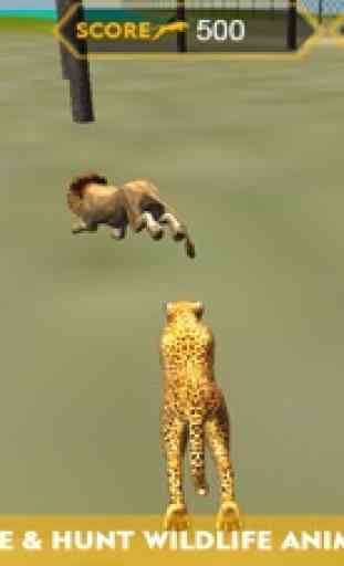 Fauna simulador ataque guepardo 3D - perseguir los animales salvajes, cazan en esta aventura de safari 3