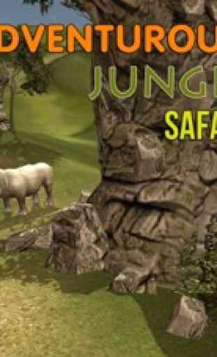 Salvaje simulador de caza de rinocerontes - cazar animales en esta jungla de tiro juego de simulación 4
