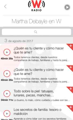 WRadio México para iPhone 3