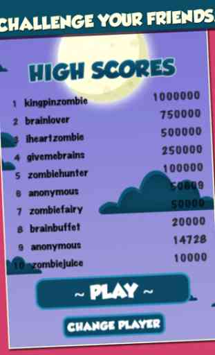 Zombie Hop Juego Fun Jumping gratis (Zombie Hop - Jump & Find the Mega Brains!) 4