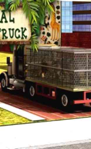 zoológico de conducción de camiones de transporte de animales y aparcamiento manía 4