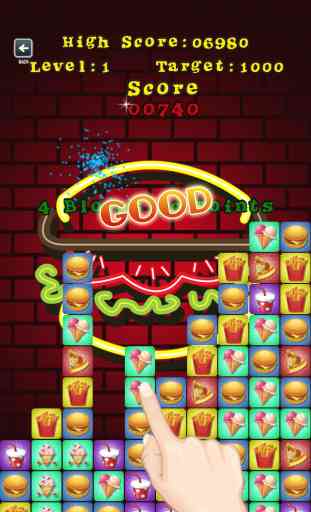 Food Saga Puzzle Blitz: World of Hungry Burger Brothers - Free Game Edition for iPad, iPhone and iPod 1