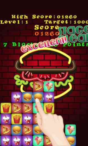 Food Saga Puzzle Blitz: World of Hungry Burger Brothers - Free Game Edition for iPad, iPhone and iPod 4