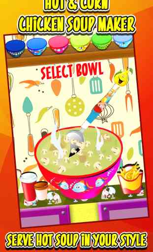 Caliente y maíz , sopa de pollo Maker - Free Kids , Juegos de cocina Food 3