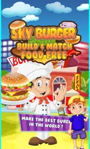 Sky Burger Maker Fiebre de cocinar - Juegos infant 1