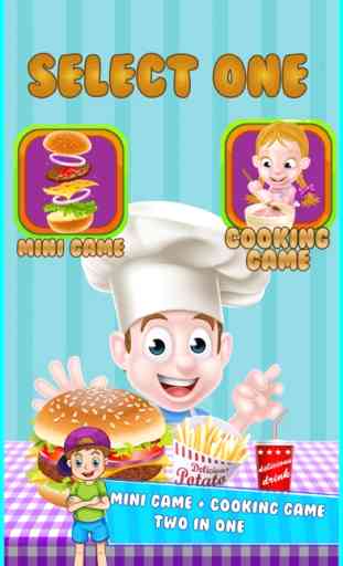 Sky Burger Maker Fiebre de cocinar - Juegos infant 2