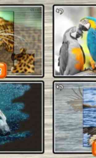 Increíbles animales salvajes - los mejores juegos de puzzle de imágenes de animales para niños 2