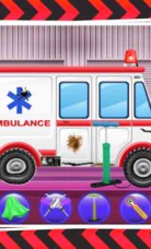 taller de reparación de la ambulancia - fijar el vehículo en este juego mecánico loco 3