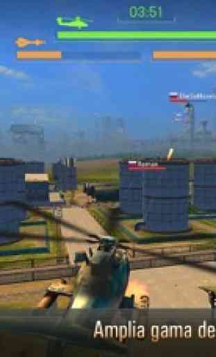 Batallas de helicópteros - Simulador 3D de la guerra mundial en batallas de helicópteros, juego multijugador en línea gratuito. 2