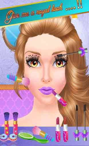 Reina de belleza maquillaje Maquillaje y vestir juego de chicas de salón 3