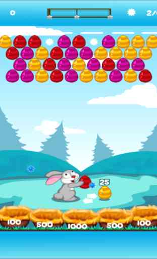 Bubble Shooter Huevo Bunny: Partido Pop Mania 2D Juego Gratis 3