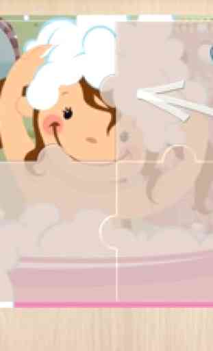 Rompecabezas baño para niños 4