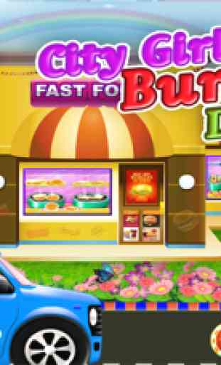 Ciudad chica Burger entrega & Maker - fiebre de comida rapida juegos de cocina para las niñas y los niños 2
