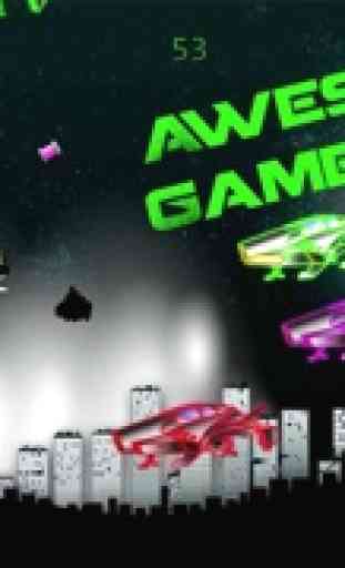 Defensor de la ciudad Run - Crush the Alien Attack Race Battle Neon libre 2