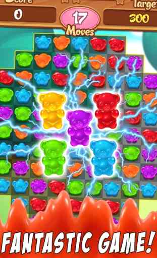 Caramelos jalea Bears - rompecabezas juegos gratis 2