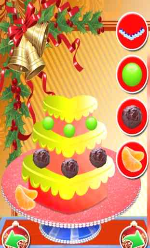 Pastel de Navidad salon de maker juegos de cocina 1