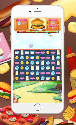 Hacer la galleta Berger Partido 3-juegos fabricante de hamburguesa de comida para niños y niñas 3