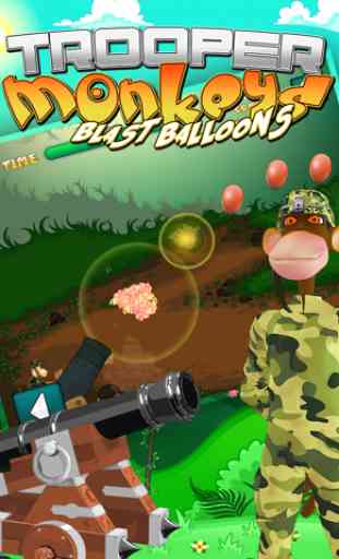 Crazy Trooper Monkeys Blast Balloons 4